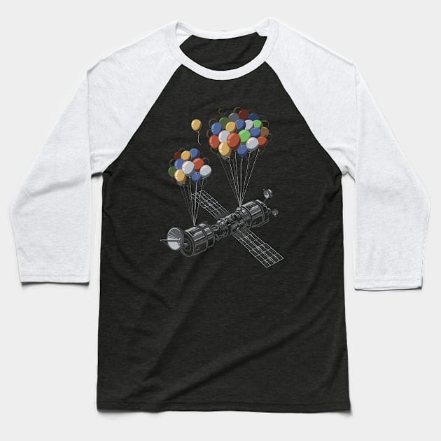 Satellite magic Baseball T-Shirt by raxarts